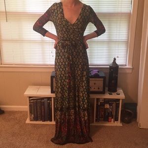 TUA printed maxi dress